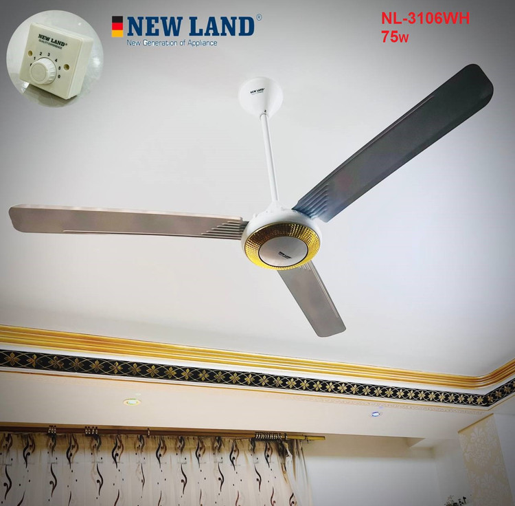 پنکه سقفی سه پر سفید Newland مدل 3108WH