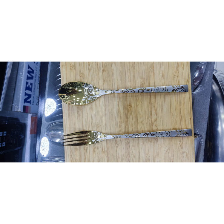 سرویس قاشق و چنگال 135 پارچ 24 نفره صندوق چوبی نیولند مدل 2985PL