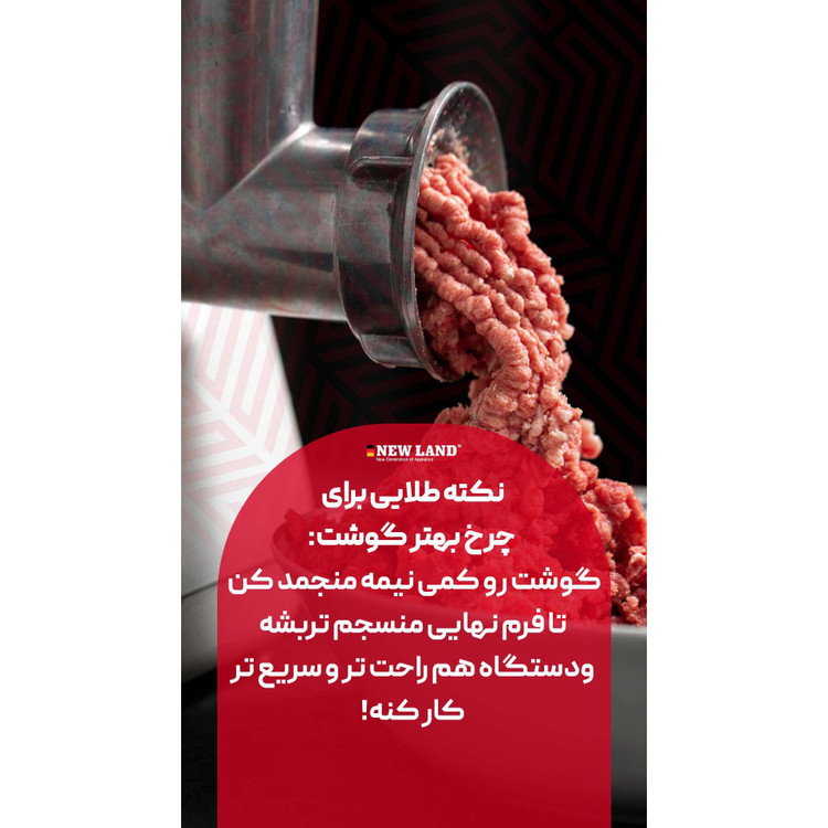 چرخ گوشت استیل نیولند مدل2953gr
