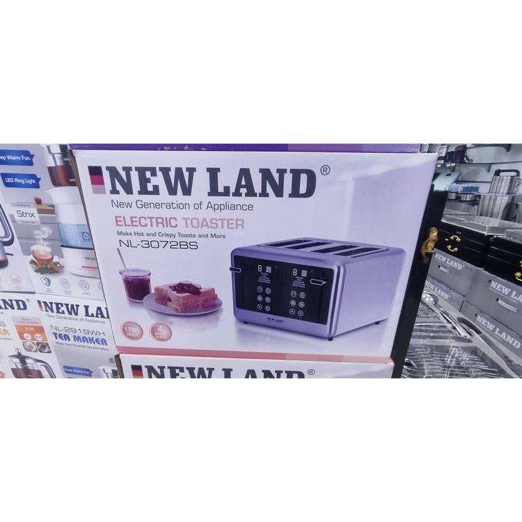 توستر نان استیل چهار تیکه نیولند مدل NL-3072